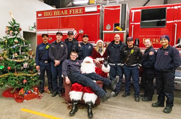 Amber with Big Bear Fire Department crew